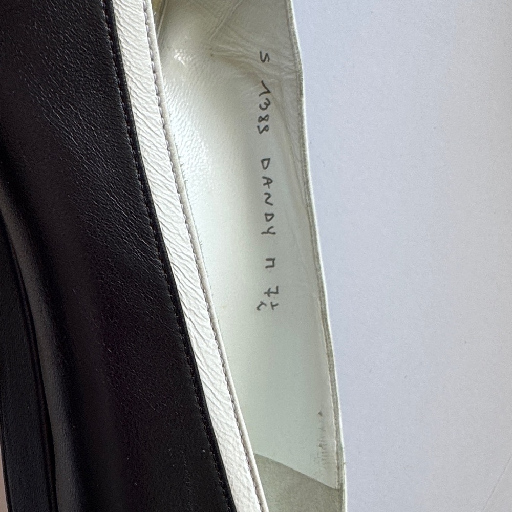 Silvia Fiorentina Navy & White Tassel Leather Loafer size 7.5 – Made in Italy - Picture 3 of 7
